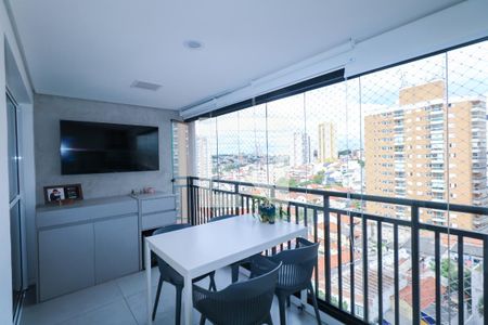 Varanda Gourmet de apartamento à venda com 3 quartos, 82m² em Santa Maria, São Caetano do Sul