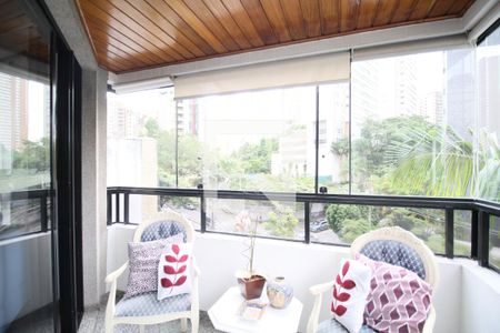 Varanda da Sala de apartamento à venda com 4 quartos, 162m² em Vila Andrade, São Paulo