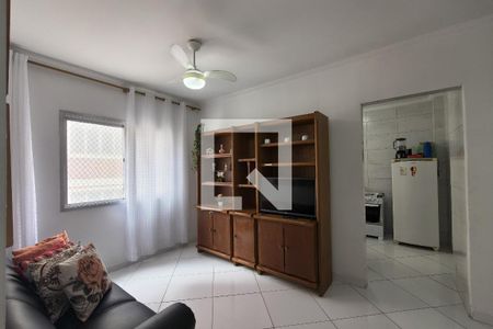 Sala de apartamento para alugar com 2 quartos, 83m² em Guilhermina, Praia Grande
