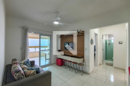 Sala de apartamento para alugar com 2 quartos, 83m² em Vila Caiçara, Praia Grande