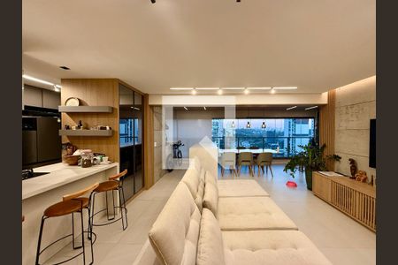 Sala  de apartamento à venda com 3 quartos, 125m² em Jardim das Acacias, São Paulo