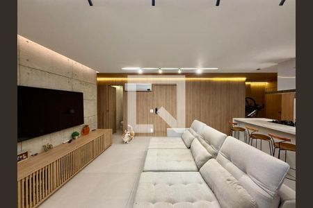 Sala  de apartamento à venda com 3 quartos, 125m² em Jardim das Acacias, São Paulo