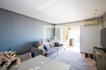 Sala de apartamento à venda com 3 quartos, 77m² em Campestre, Santo André