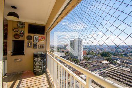 Varanda gourmet de apartamento à venda com 3 quartos, 77m² em Campestre, Santo André