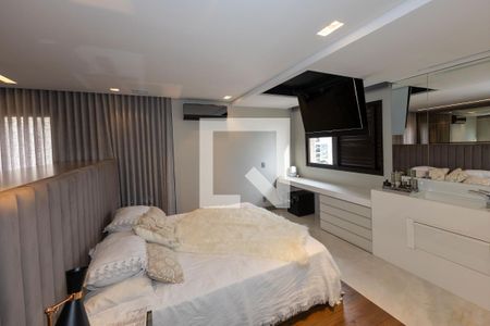 Suíte 1 de apartamento à venda com 2 quartos, 135m² em Vila da Serra, Nova Lima