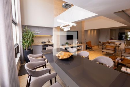 Sala de Jantar de apartamento à venda com 2 quartos, 135m² em Vila da Serra, Nova Lima