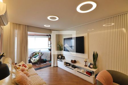Sala  de apartamento para alugar com 3 quartos, 130m² em Vila Caminho do Mar, São Bernardo do Campo