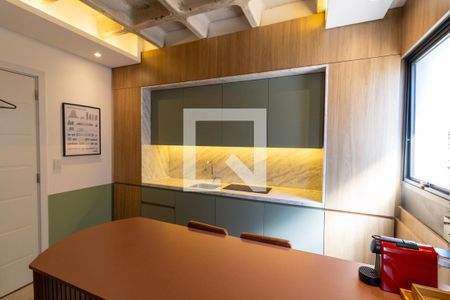 Cozinha de kitnet/studio para alugar com 1 quarto, 24m² em Farroupilha, Porto Alegre