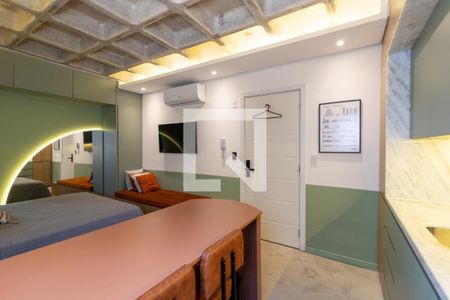 Cozinha de kitnet/studio para alugar com 1 quarto, 24m² em Farroupilha, Porto Alegre