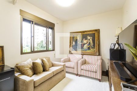 Sala de TV de apartamento à venda com 3 quartos, 167m² em Indianópolis, São Paulo