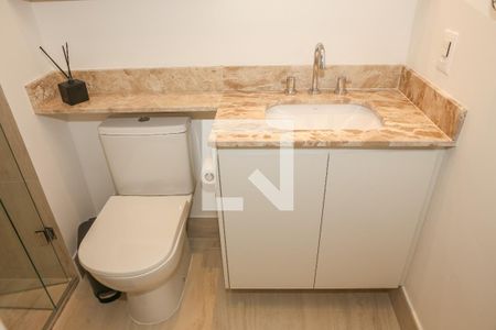 Banheiro de kitnet/studio para alugar com 1 quarto, 34m² em Perdizes, São Paulo