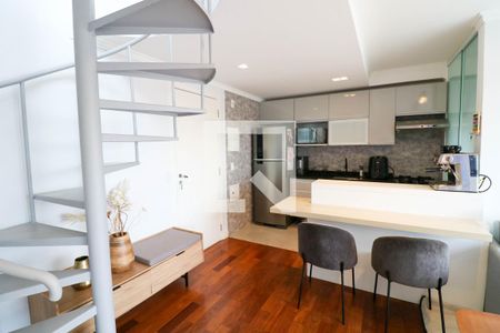 Sala de apartamento para alugar com 1 quarto, 102m² em Chácara Santo Antônio (zona Sul), São Paulo