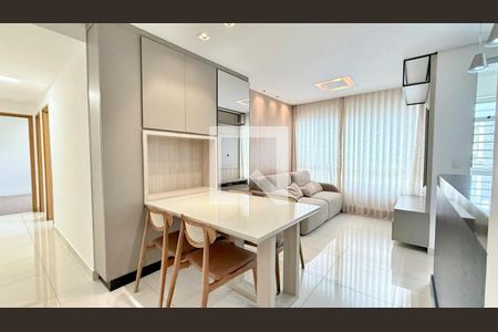 Sala de apartamento à venda com 2 quartos, 63m² em Vila da Serra, Nova Lima