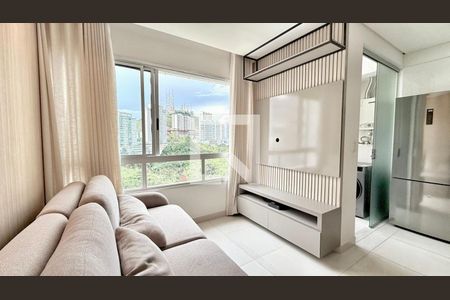 Sala de apartamento à venda com 2 quartos, 63m² em Vila da Serra, Nova Lima