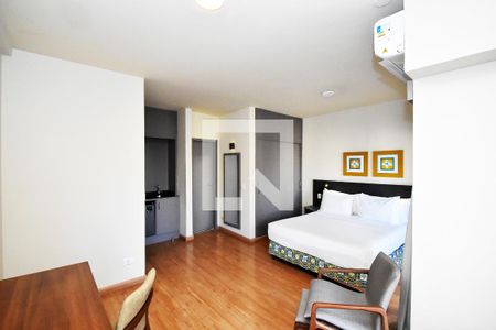 quarto e sala de kitnet/studio à venda com 1 quarto, 30m² em Jardim Paulista, São Paulo