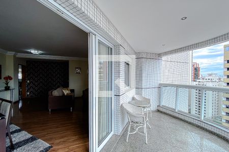 Varanda da Sala de apartamento para alugar com 3 quartos, 132m² em Vila Regente Feijó, São Paulo