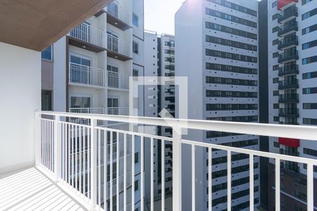 Varanda da Sala de apartamento para alugar com 1 quarto, 29m² em Planalto Paulista, São Paulo