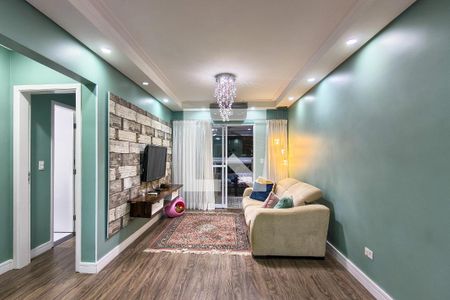 Sala de apartamento para alugar com 3 quartos, 130m² em Canto do Forte, Praia Grande