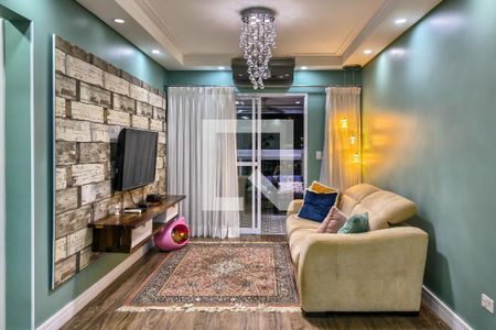 Sala de apartamento para alugar com 3 quartos, 130m² em Canto do Forte, Praia Grande