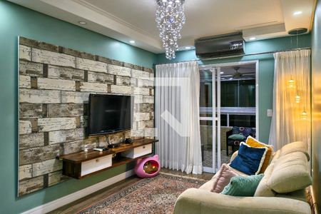 Sala de apartamento para alugar com 3 quartos, 130m² em Canto do Forte, Praia Grande