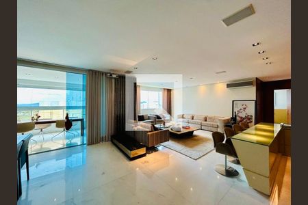 Sala de apartamento à venda com 4 quartos, 274m² em Vila da Serra, Nova Lima