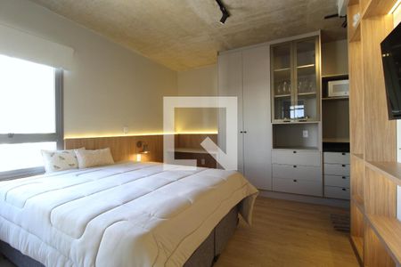 Sala/Quarto de kitnet/studio para alugar com 1 quarto, 29m² em Indianópolis, São Paulo