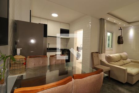 Sala de Jantar de apartamento à venda com 2 quartos, 61m² em Parque Novo Oratório, Santo André