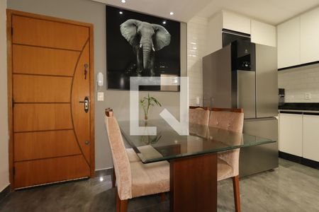 Sala de Jantar de apartamento à venda com 2 quartos, 61m² em Parque Novo Oratório, Santo André