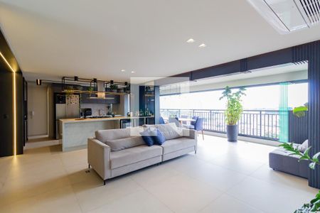 Sala/Cozinha de apartamento à venda com 3 quartos, 136m² em Jardim Dom Bosco, São Paulo