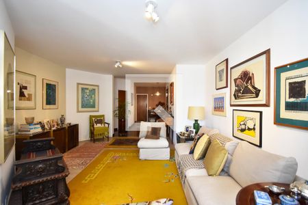 Sala de estar 1 de apartamento para alugar com 3 quartos, 155m² em Pinheiros, São Paulo