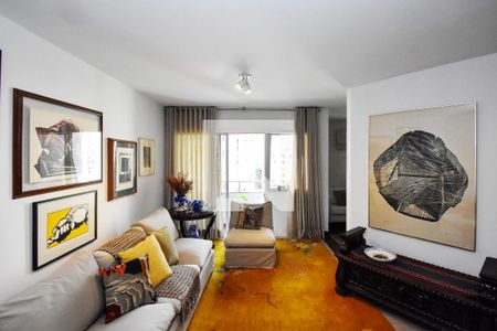 Sala de estar 1 de apartamento para alugar com 3 quartos, 155m² em Pinheiros, São Paulo