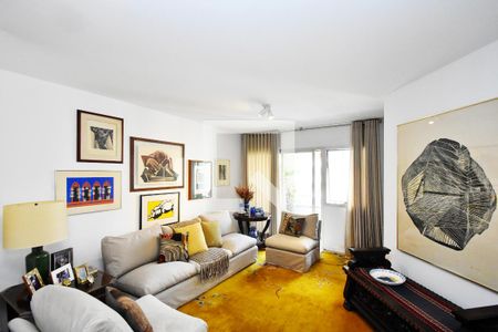 Sala de estar 1 de apartamento para alugar com 3 quartos, 155m² em Pinheiros, São Paulo
