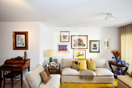 Sala de estar 1 de apartamento para alugar com 3 quartos, 155m² em Pinheiros, São Paulo