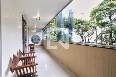 Varanda da Sala de apartamento à venda com 4 quartos, 376m² em Serra, Belo Horizonte