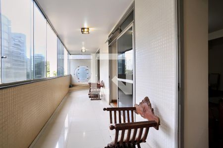 Varanda da Sala de apartamento à venda com 4 quartos, 376m² em Serra, Belo Horizonte