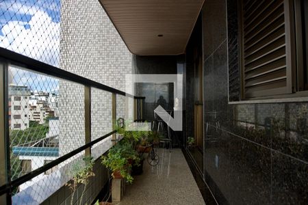 Varanda da Sala de apartamento à venda com 4 quartos, 164m² em Cidade Nova, Belo Horizonte