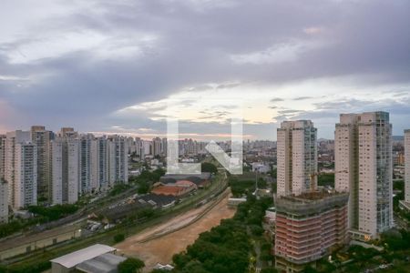 Vista da Sala e Varanda Gourmet de apartamento à venda com 2 quartos, 80m² em Água Branca, São Paulo