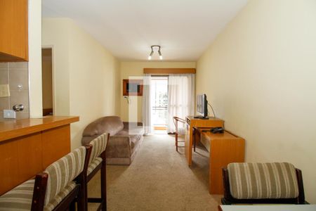 Sala de Estar e Jantar de apartamento à venda com 1 quarto, 42m² em Jardim Paulista, São Paulo