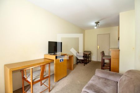Sala de Estar e JantarSala de Estar e Jantar de apartamento à venda com 1 quarto, 42m² em Jardim Paulista, São Paulo