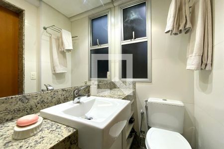 Banheiro da Suíte 1 de apartamento à venda com 3 quartos, 85m² em Cruzeiro, Belo Horizonte