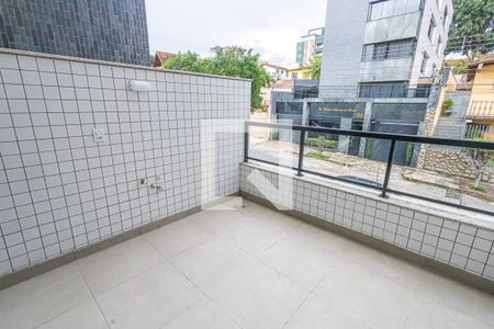 varanda de apartamento à venda com 3 quartos, 123m² em Liberdade, Belo Horizonte