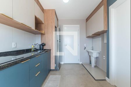 Sala - Cozinha Integrada de apartamento para alugar com 1 quarto, 27m² em Campo Belo, São Paulo