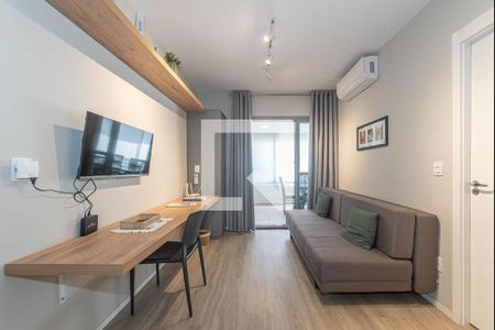 Sala de apartamento para alugar com 1 quarto, 36m² em Jardim das Acacias, São Paulo