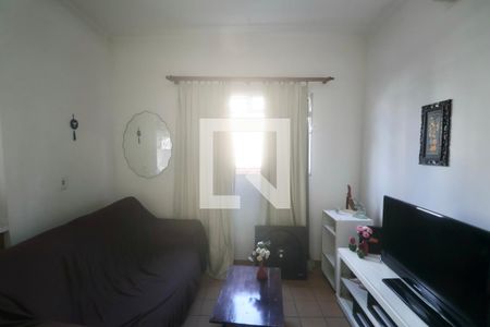 Sala de apartamento para alugar com 1 quarto, 40m² em Jardim Tres Marias, Guarujá