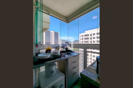 Varanda do Estúdio de kitnet/studio para alugar com 1 quarto, 33m² em Santo Cristo, Rio de Janeiro