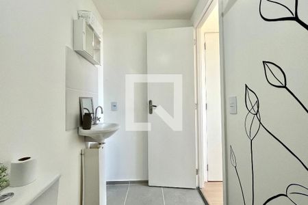 Banheiro da Suíte de apartamento para alugar com 1 quarto, 25m² em Jardim Oriental, São Paulo