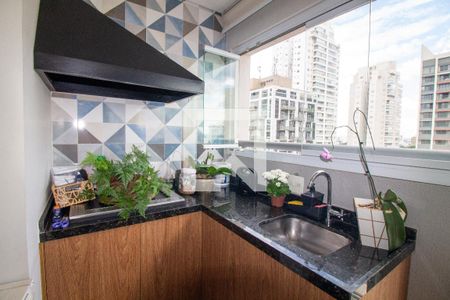 Sala de Jantar / Varanda Gourmet - Churrasqueira de apartamento à venda com 2 quartos, 83m² em Santo Amaro, São Paulo