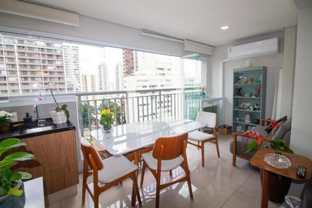 Sala de Jantar / Varanda Gourmet de apartamento à venda com 2 quartos, 83m² em Santo Amaro, São Paulo
