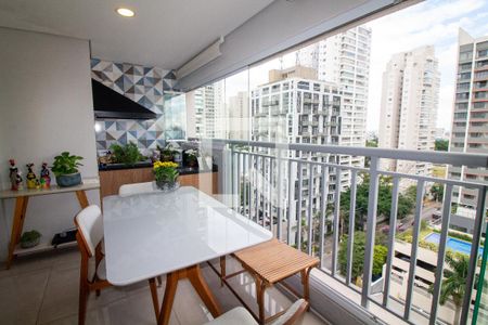 Sala de Jantar / Varanda Gourmet de apartamento à venda com 2 quartos, 83m² em Santo Amaro, São Paulo