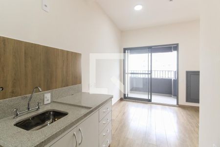 Studio - Sala e Quarto  de kitnet/studio para alugar com 1 quarto, 27m² em Chácara Seis de Outubro, São Paulo